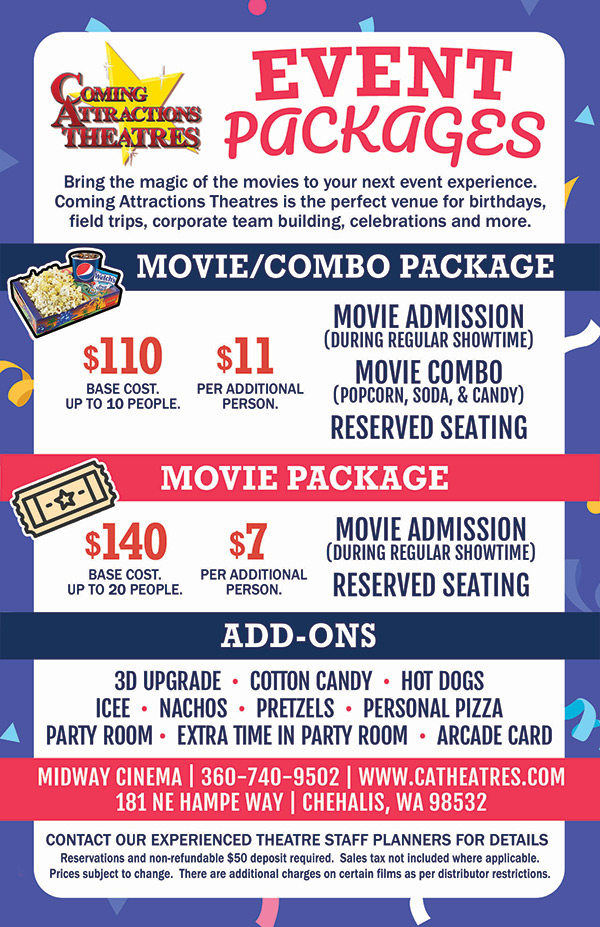 Midway Cinema Event Packages