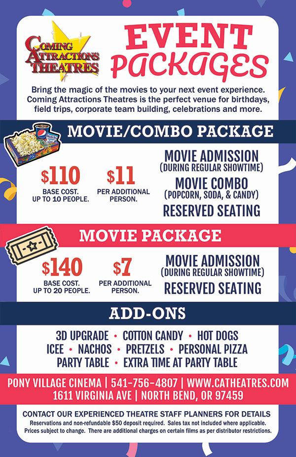 Pony Village Cinema Event Packages