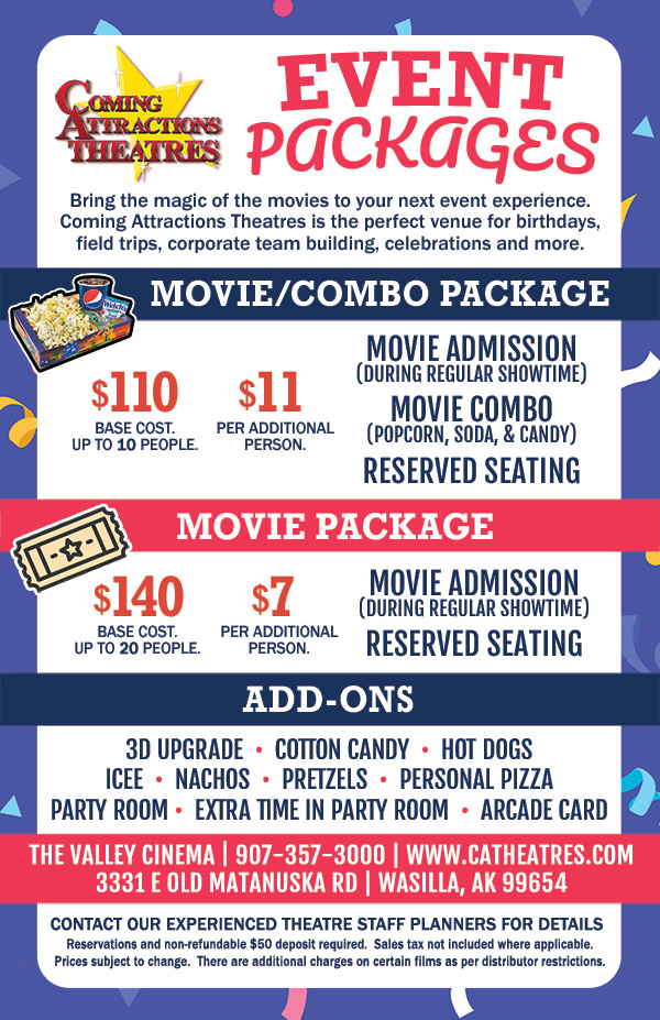 The Valley Cinema Event Packages